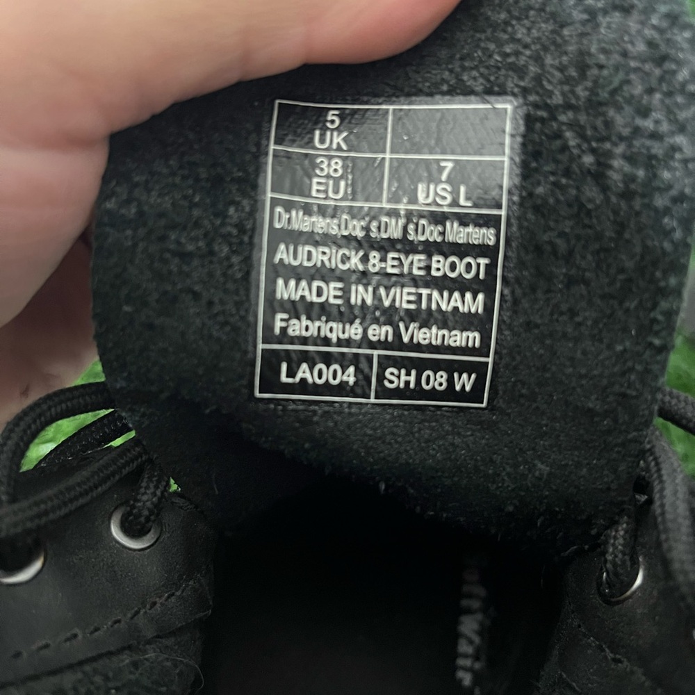 Dr. Martens Black 8-Eye Boots 7 - Picture 5 of 7